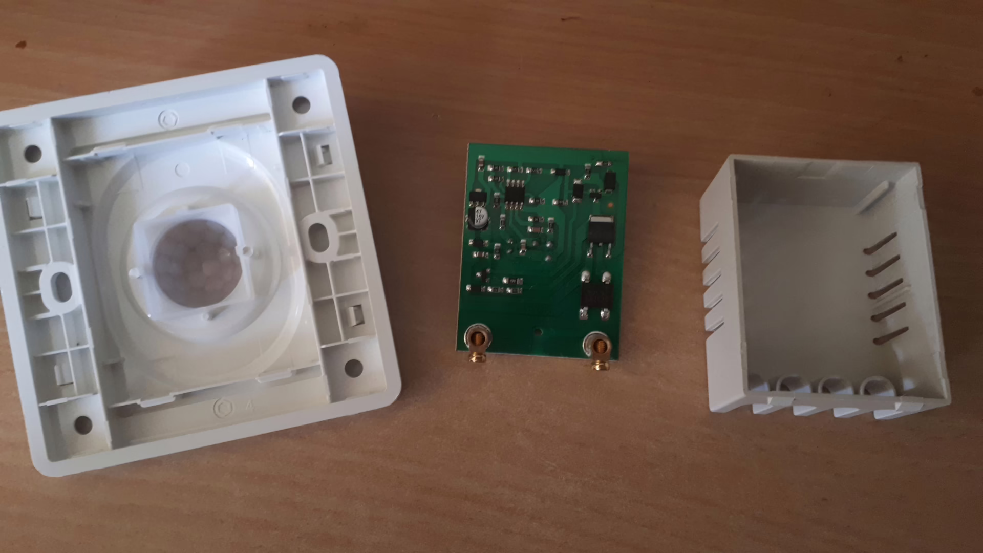 The disassembled PIR sensor