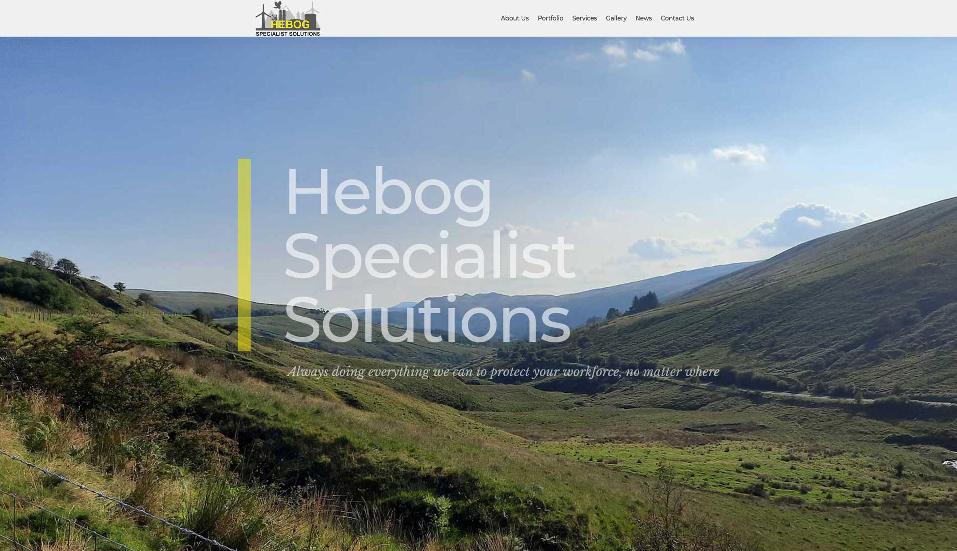 Hebog Specialist Solutions homepage